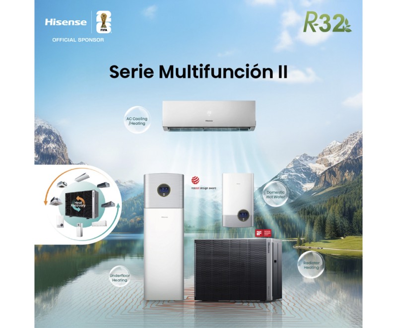 Hisense Multifunción AFW-34FJDH1. Alta eficiencia, Confort todo el año, Control inteligente, Flexibilidad excepcional