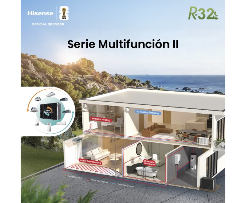 Hisense Multifunción AFW-34FJDH1. Alta eficiencia, Confort todo el año, Control inteligente, Flexibilidad excepcional