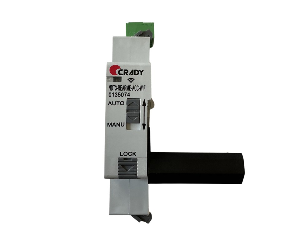 Auxiliar para la reconexión remota de interruptores diferenciales e interruptores magnetotérmicos automáticos accesoriables. CID-REARME-ACC-WIFI