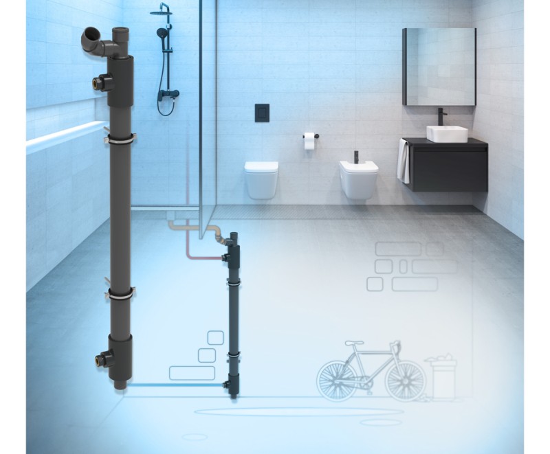 Zypho®PiPe – Sistema Vertical de Recuperación de Calor de Aguas Residuales