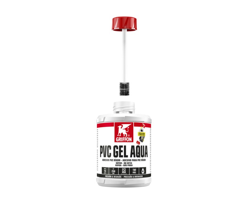 Adhesivo de PVC rígido PVC GEL AQUA 500 ml de GRIFFON